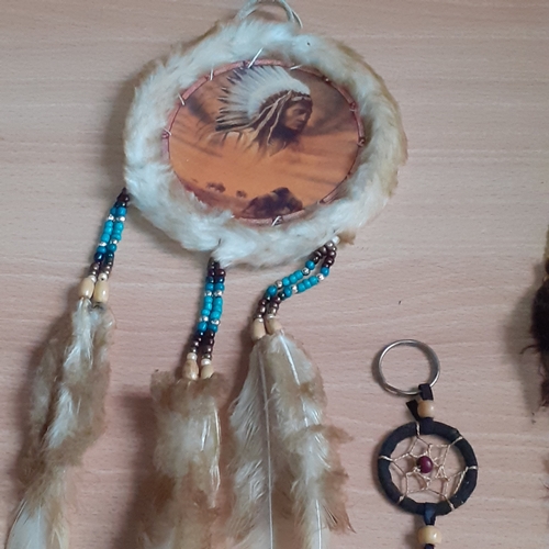 28 - 3 dream catchers. Various designs and 3 different sizes. Eye-catching detail