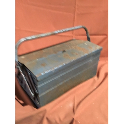 526 - Metal Toolbox with various nuts, bolts, screws etc