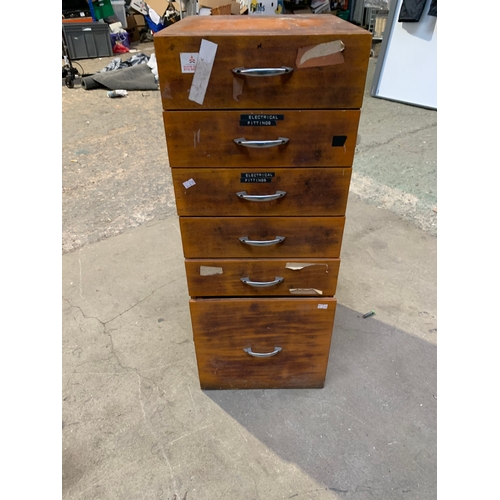 534 - Set of Tall Wooden Drawers