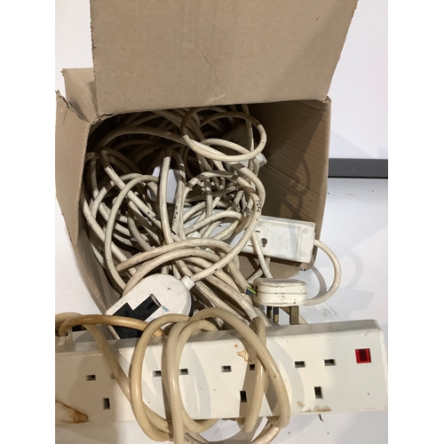 365 - Box of extension leads