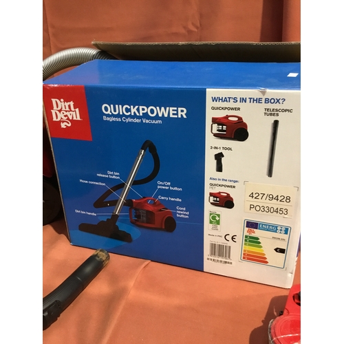 206 - Dirt devil, quick power, Bagless cylinder vacuum cleaner