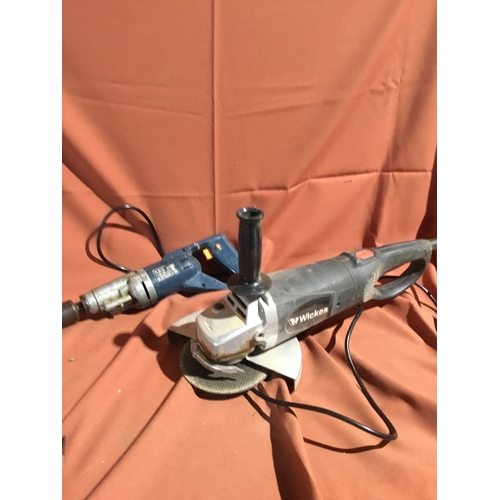 561 - Large Wickes Angle Grinder and AEG Corded Drill