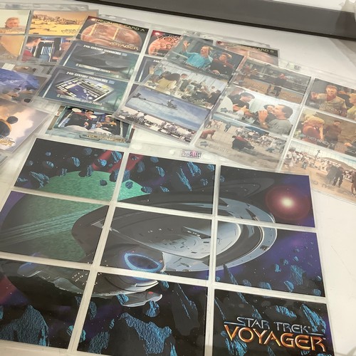 69 - 100 Star Trek Voyager cards 1995 all sleeved no duplicates, in very good condition (Complete Base Se... 