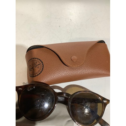 89 - Ray-Ban sunglasses with leather case