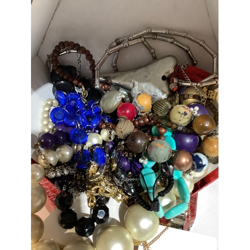 474 - Box of costume jewellery