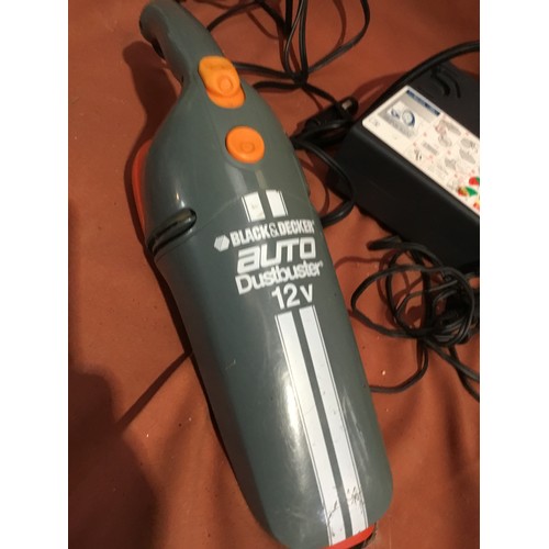 481 - Black & decker auto DustBuster plus air compressors