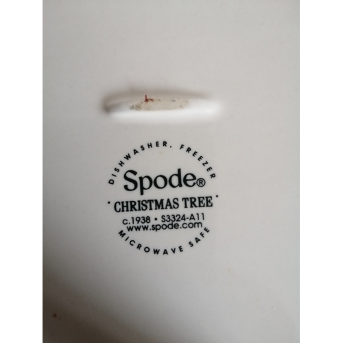 65A - 3 x Spode Christmas tree plates (12 x 7 inches)