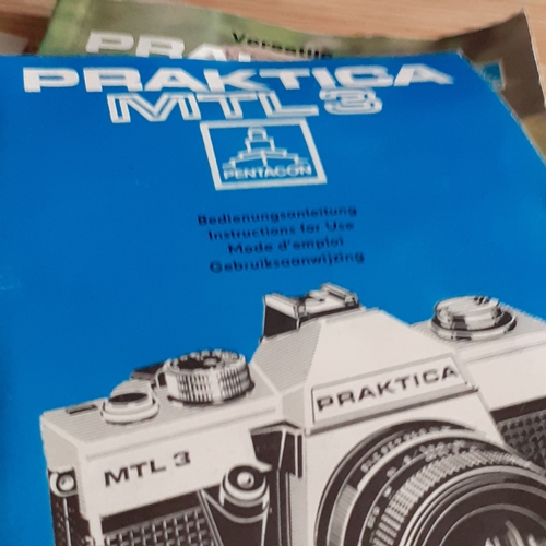 443 - Praktica MTL3 Camera, accessories, case and instructions booklet. Overall good clean condition. Case... 