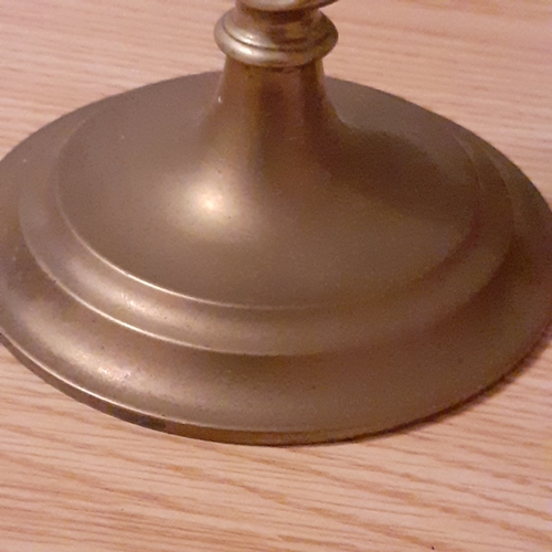 110A - Pair of Barley Twist Brass Candlesticks. Good quality and weighty at just over a kilo combined. Appr... 