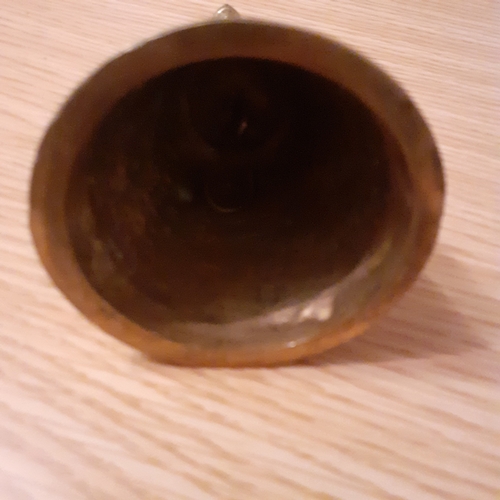 116A - 2 Brass Bells that are solid and heavy, weighing approx. a kilo combined. No clangers