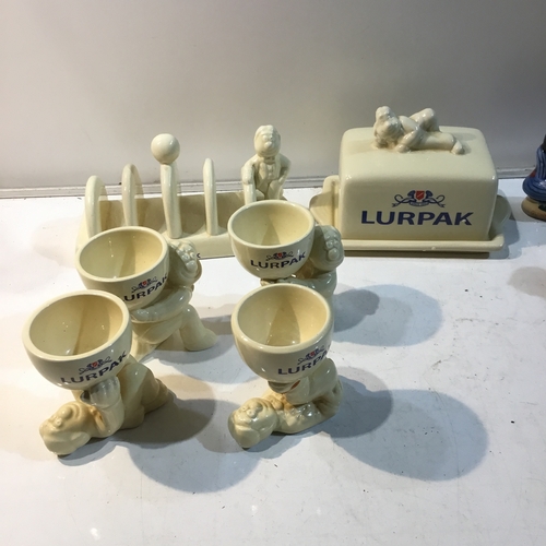 74 - Lurpak Butter Set, with Guinness Toucan and PEK Salt and Pepper Shakers