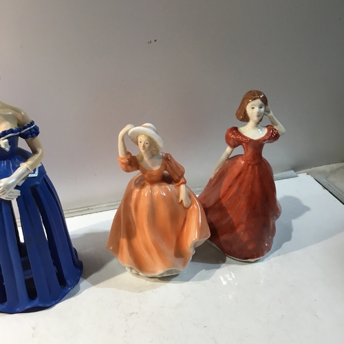 89 - Collection of Four Bone China Figurines inc Royal Doulton Fair Lady