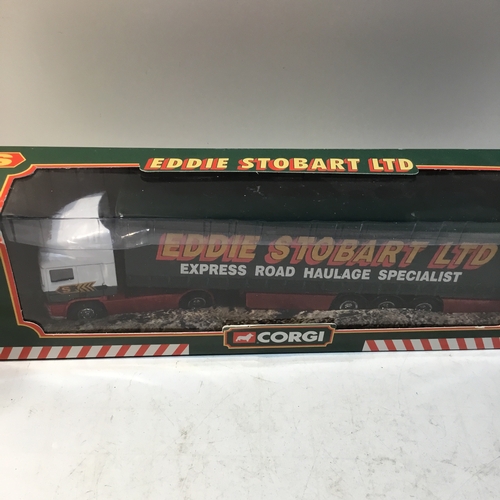 117 - Corgi Eddie stobart lorry and trailer boxed