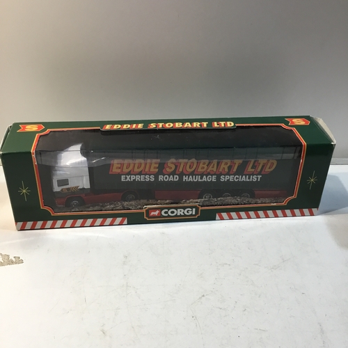 119 - Corgi Eddie stobart lorry and trailer boxed