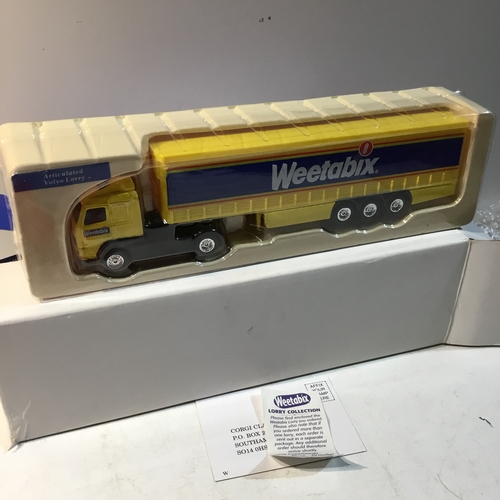 121 - Weetabix lorry and trailer boxed