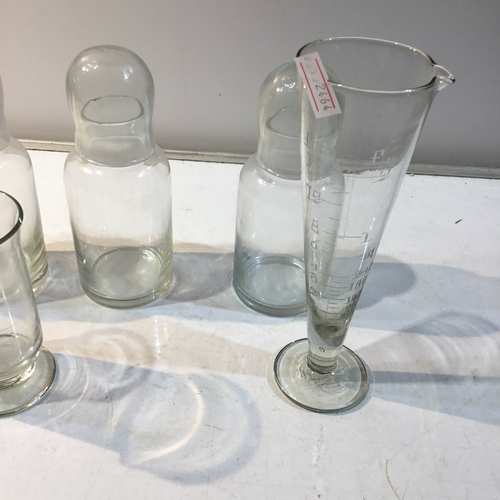 135 - Assortment of Ten Laboratory Glass Items