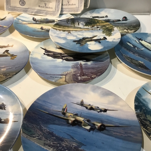 141 - Collection of Royal Doulton WW2 RAF Themed Plates by Roy Huxley