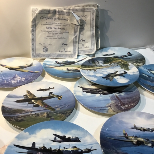 141 - Collection of Royal Doulton WW2 RAF Themed Plates by Roy Huxley