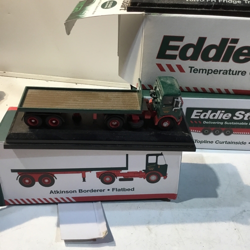 163 - Collection of Three Eddie Stobart Diecast Trucks, in original boxes