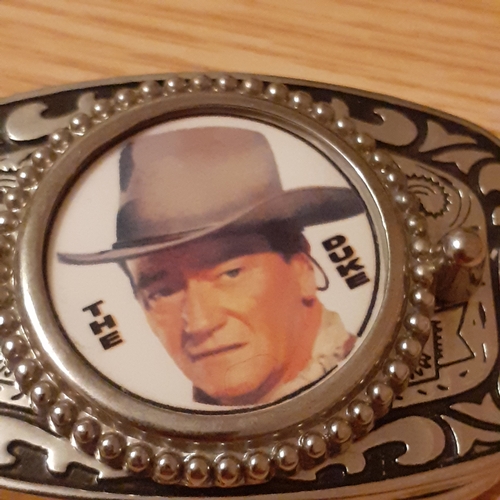 128A - The Duke, John Wayne Metal Belt Buckle. Very good,  clean condition