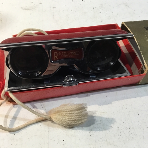 173 - Rand opera binoculars - fold down in case with original box