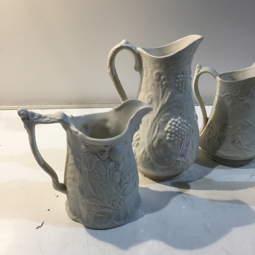 174 - Quantity of Portmeirion Parian and one Royal Worcester small jugs