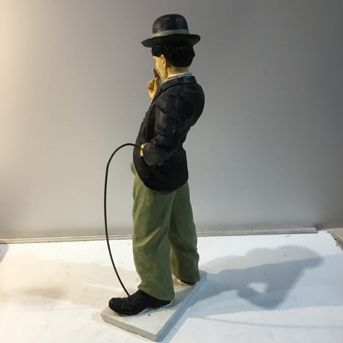 193 - Ceramic Charlie Chaplin figure - 30cm tall