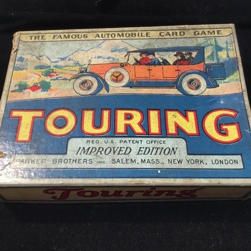 196 - Parker Bros Touring Card Game c1926, Complete