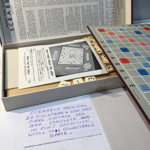 210 - 1955 original scrabble - complete and includes turntable