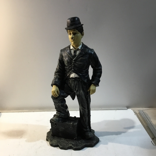 212 - Plastic Charlie Chaplin figure - 30cm tall