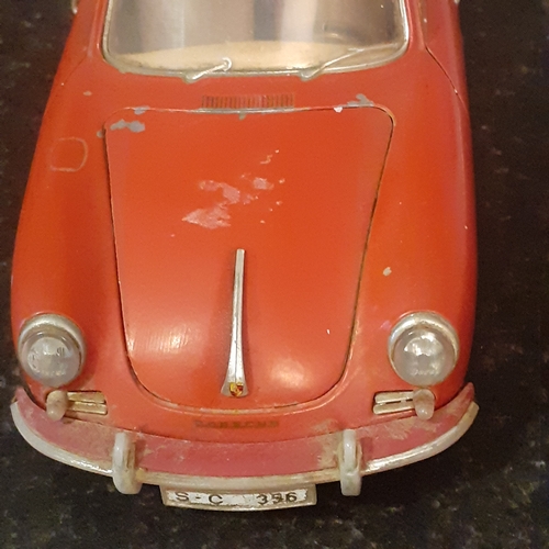 116B - Diecast scale 1/18 Porsche 356B and a Toymax Porsche Boxter. Playworn condition but still nice examp... 