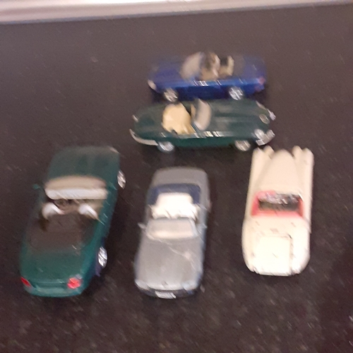 138A - Diecast Jaguar collection. Playworn condition and small pieces missing on one but otherwise compete ... 