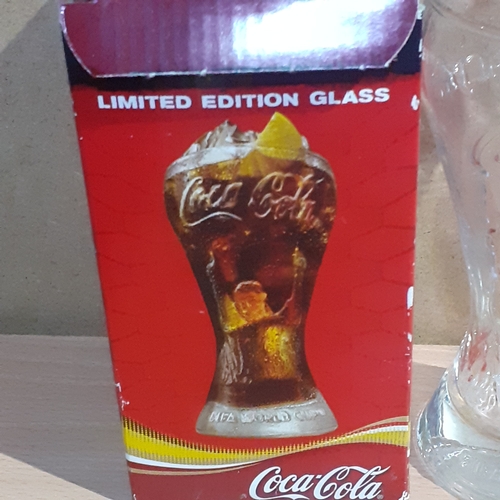 114B - Fifa World Cup Limited Edition Coca-Cola Glass. Original box. Glass in good undamaged condition.  Bo... 