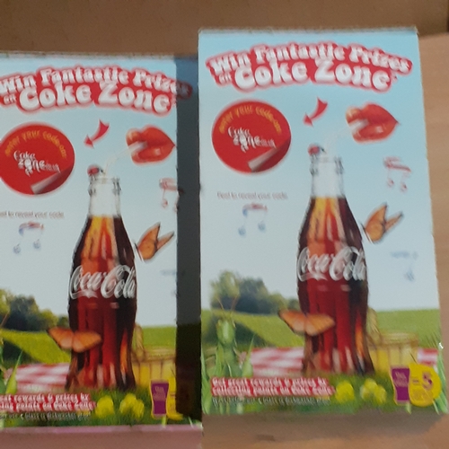 139A - 2 x collectible 2010 Macdonalds Coca-Cola glasses. Original packaging. Green hint and pink. Unopened... 