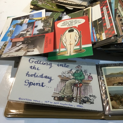 212A - A large quantity of post cards, most from trips around the UK but also features comical style