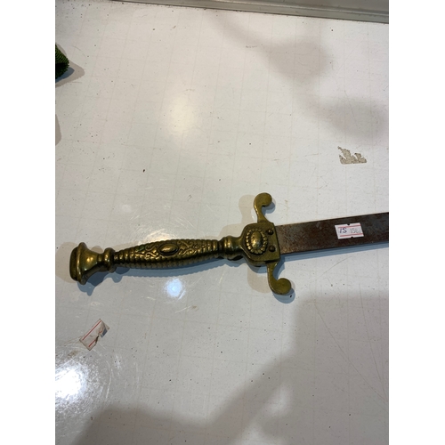 230 - Vintage sword with brass handle