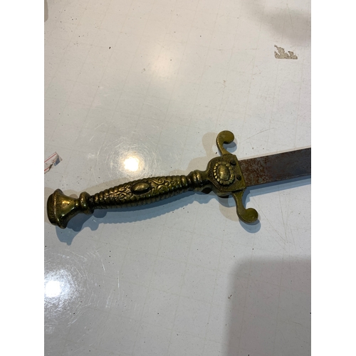 230 - Vintage sword with brass handle