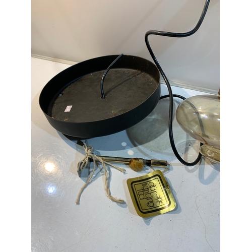 247 - DAR gold coloured retro ceiling light