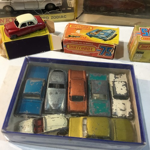 245 - Die cast vehicles inc Matchbox Superfast Pontiac 4, refuse truck & more