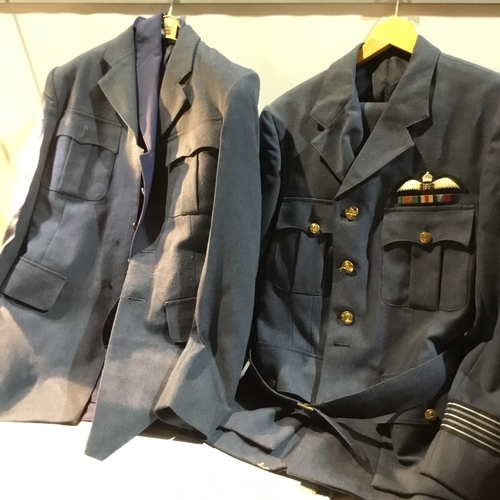 108 - RAF uniforms and 5x jackets - one with a pair of trousers