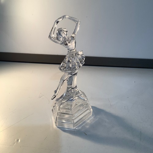 452 - Glass ballerina ornament - 25cm tall