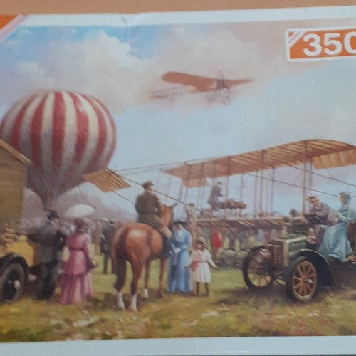 421 - 2 x Falcon Jigsaws, sealed as new. Vintage transport scenes. Great detail. 350 pieces. Great stockin... 