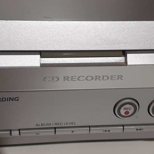 431 - Phillips CD recorder. Model CDR 796. 4 speed recording. Working order. One disc drive opens sometime... 