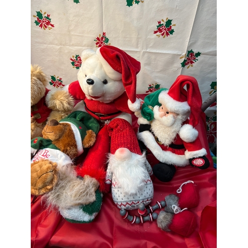 51 - Quantity of Christmas themed cuddly bears