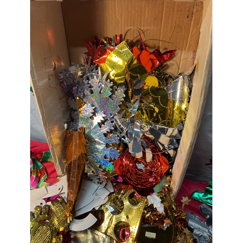 56 - Quantity of foil & card hanging seasonal decorations