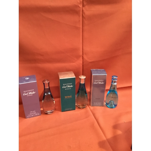 66 - Davidoff eau de toilette inc Cool water woman and intense