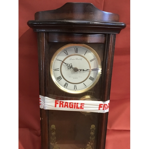 89 - The London Clock Co Westminster chime wall hanging clock