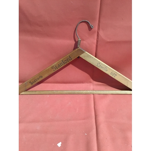 91 - Stanford Lavalle 687 vintage wooden hanger