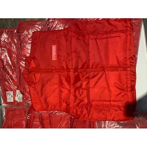 176 - 10x size XL brand new red gilets