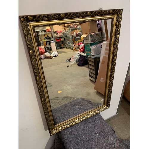 182 - Large gold gilt mirror - 85x60cm